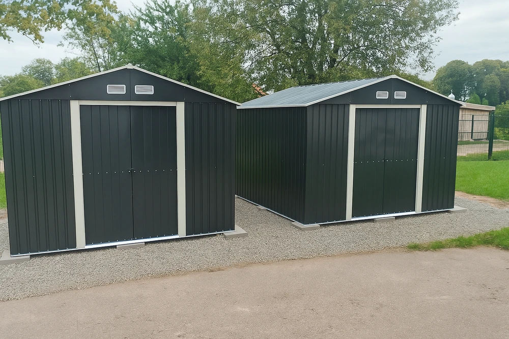 Metalinis sandėliukas HATIS, 11,7 m2, antracito
