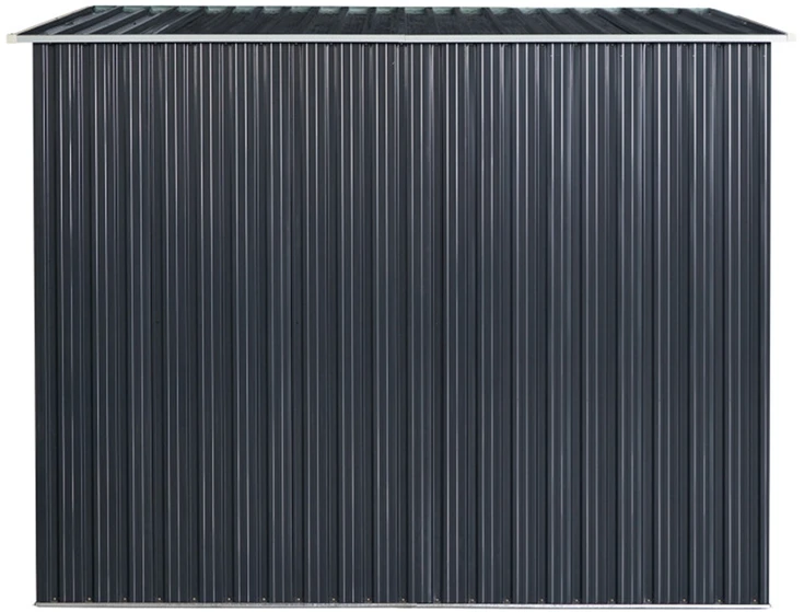 Metalinis sandėliukas su stoglangiu, antracito, 238 × 174 × 196/173 cm