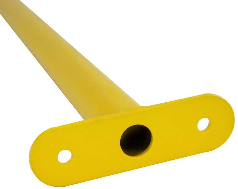 Metalinis skersinis 125 cm, geltonas