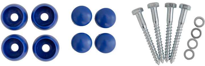 Metalinis skersinis 90 cm, mėlynas