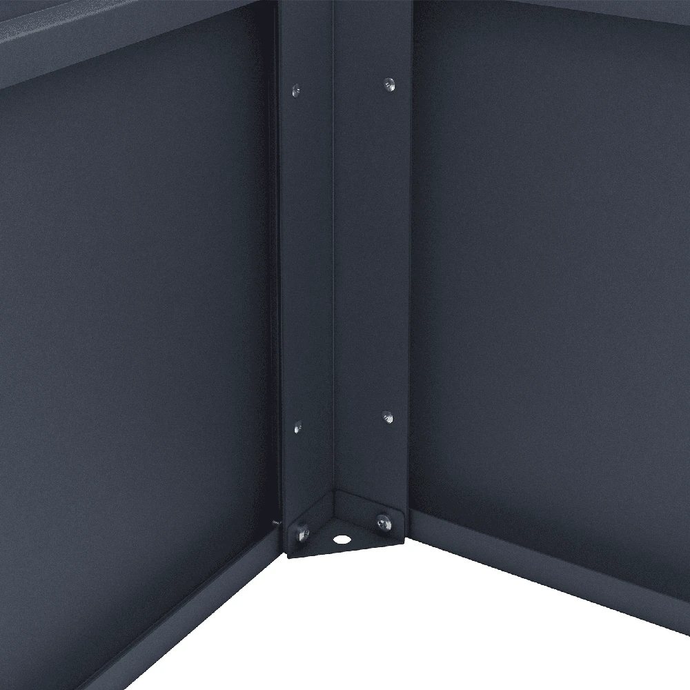 Metalinis vazonas HATIS, 150 x 75 x 77 cm, antracito