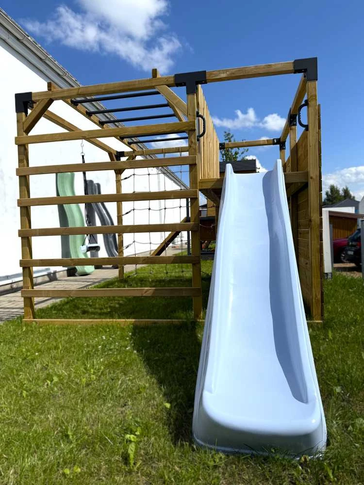 Pastelinė mėlyna čiuožykla 220 cm