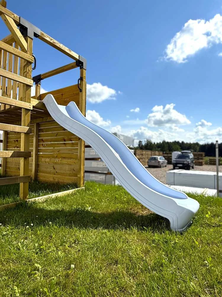 Pastelinė mėlyna čiuožykla 220 cm