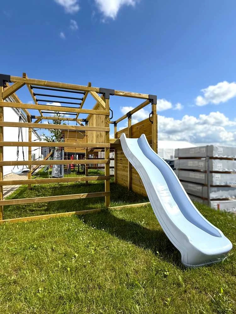 4IQ Pastelinė mėlyna čiuožykla 300 cm