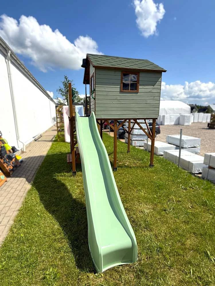 4IQ Pastelinė žalia čiuožykla 300 cm