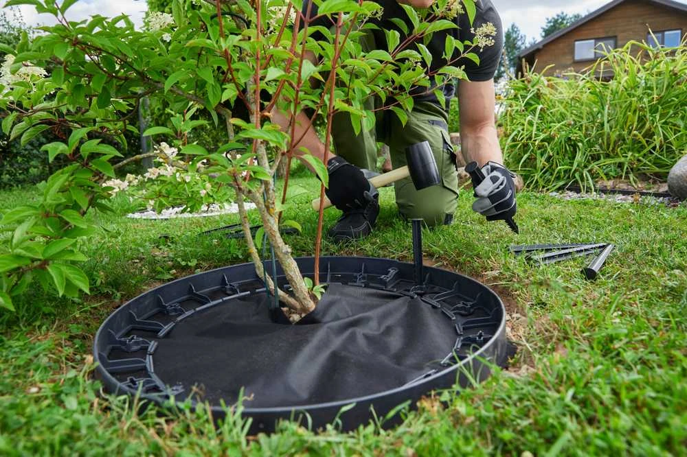Plastikiniai tvirtinimo smeigtukai geotekstilei 20 vnt, juoda