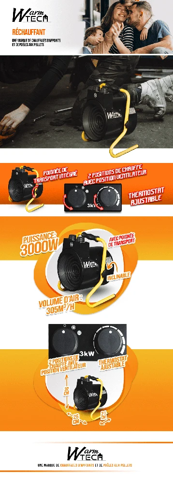 Pramoninis šildytuvas 3000 W