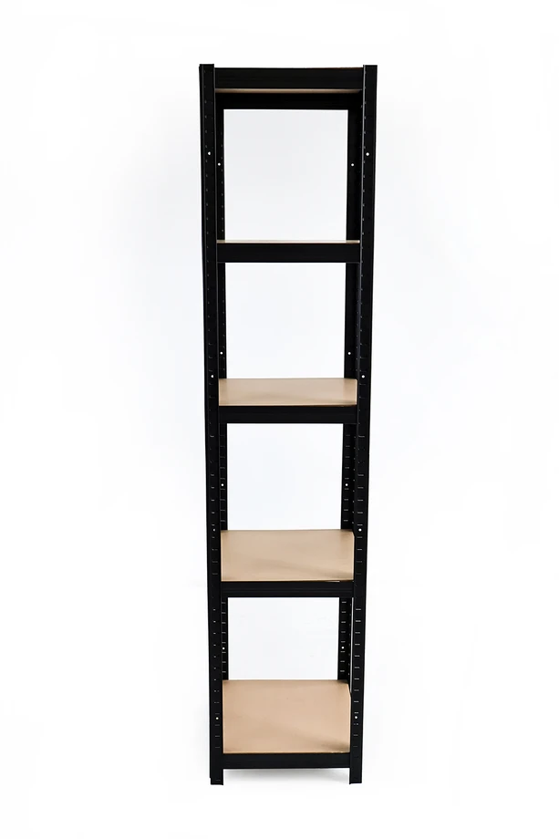 Sandėliavimo lentyna – stelažas HATIS, 180x40x40 cm, 90kg, juoda