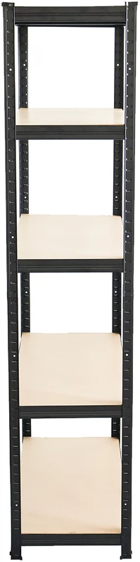 Sandėliavimo lentyna – stelažas HATIS, 180x90x40 cm, 175kg, juoda