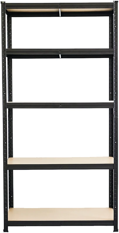 Sandėliavimo lentyna – stelažas HATIS, 180x90x40 cm, 175kg, juoda