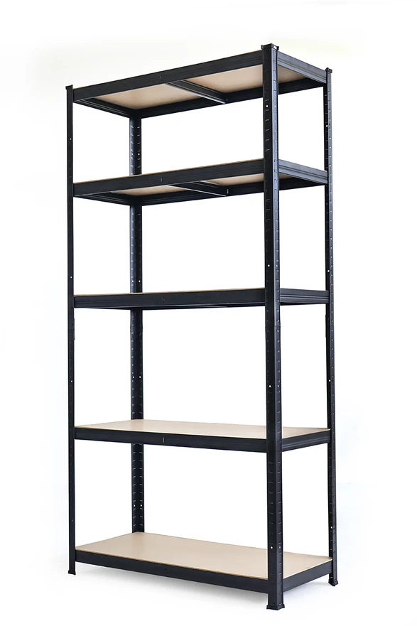 Sandėliavimo lentyna – stelažas HATIS, 180x90x45 cm, 265kg, juoda