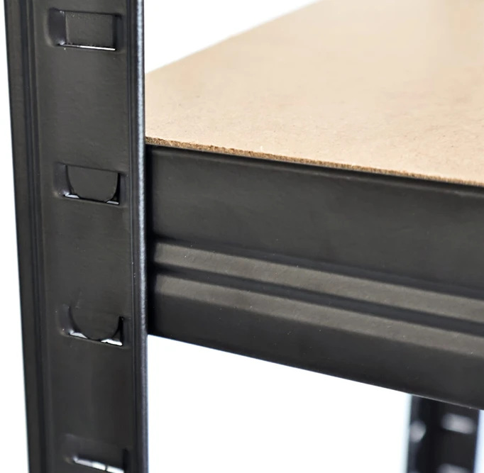 Sandėliavimo lentyna – stelažas HATIS, 180x90x45 cm, 265kg, juoda