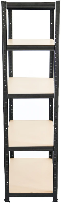 Sandėliavimo lentyna – stelažas HATIS, 220x110x45cm, 175kg, juoda