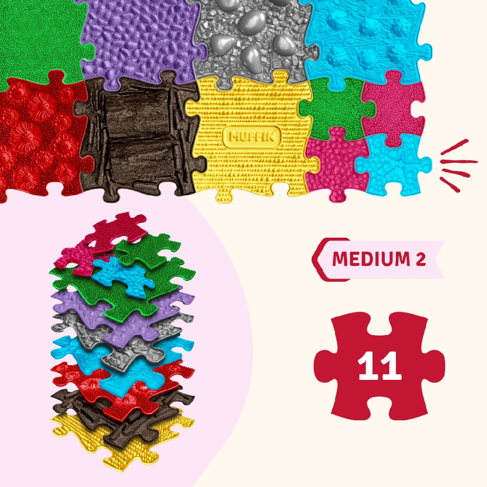 Sensorinis ortopedinis kilimėlis-dėlionė "Medium2"