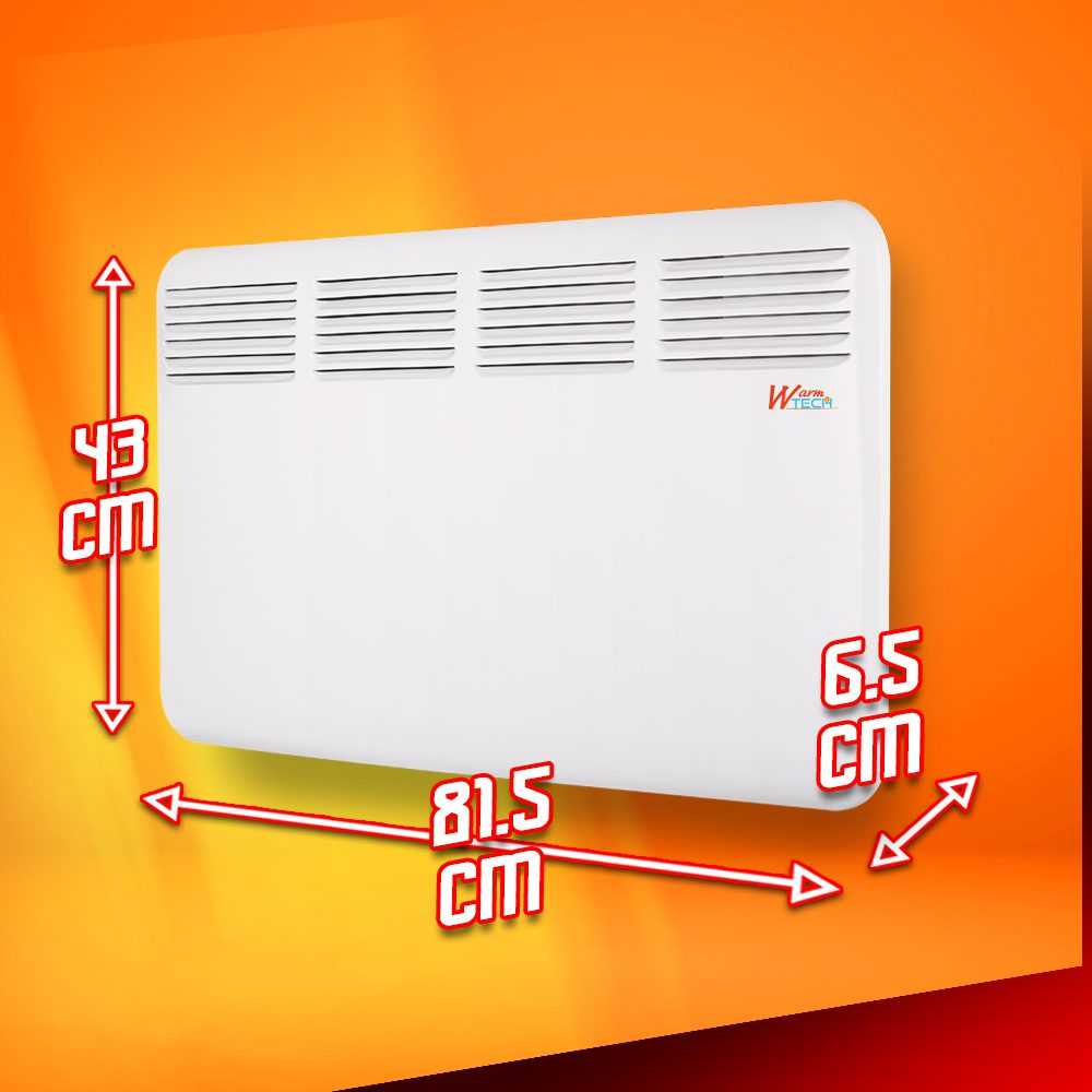 Sieninis konvekcinis šildytuvas Warmtech, 2000 W