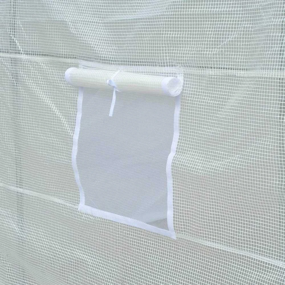 Šiltnamis su armuota plėvele, 4 m2, 2x2 m, baltas