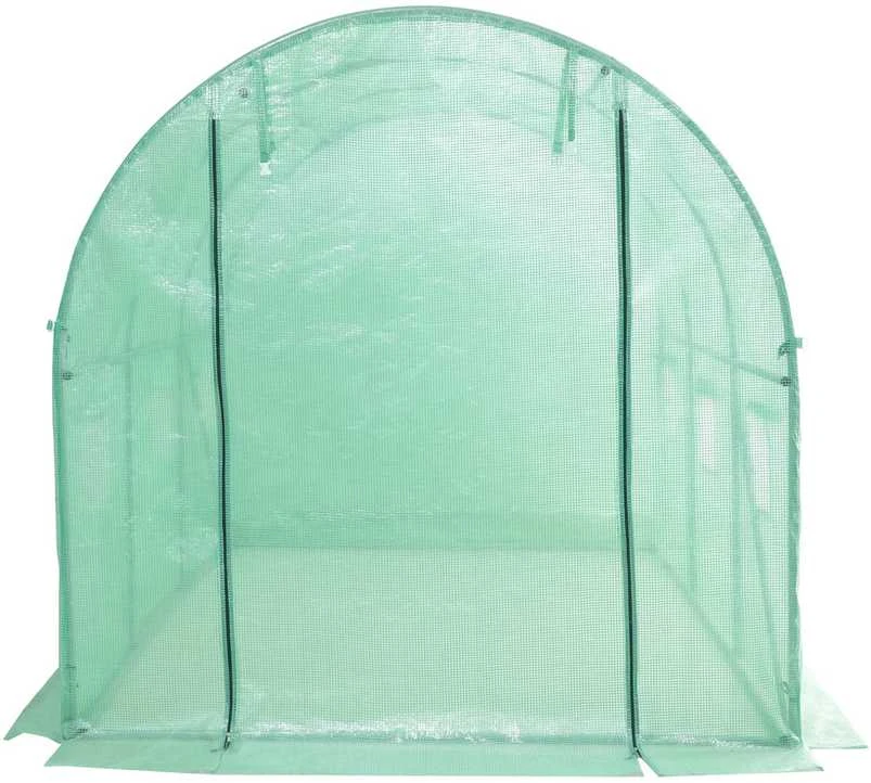 Šiltnamis su armuota plėvele, 4 m2, 2x2 m, žalias