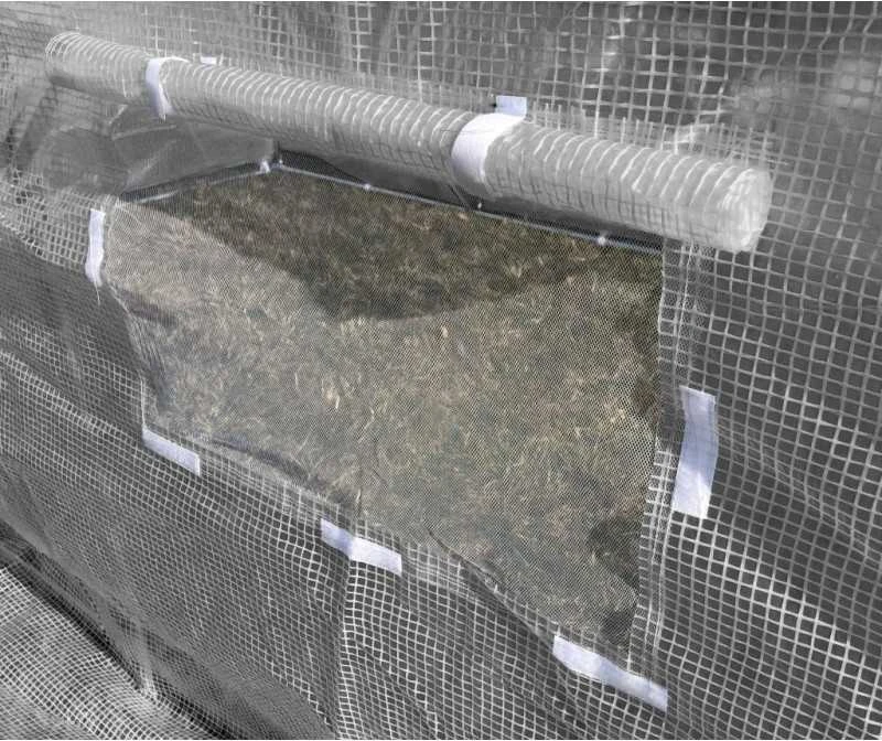 Šiltnamis su armuota plėvele, 4 m2, 2x2 m, pilkas