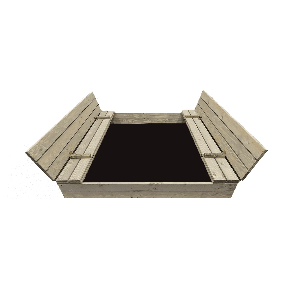 Smėlio dėžė Bonus Orbis, 140x140cm, su patiesalu ir 300kg smėlio, ruda