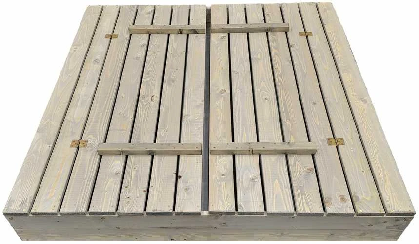 Smėlio dėžė Bonus Orbis, 140x140cm, su patiesalu ir 300kg smėlio, ruda