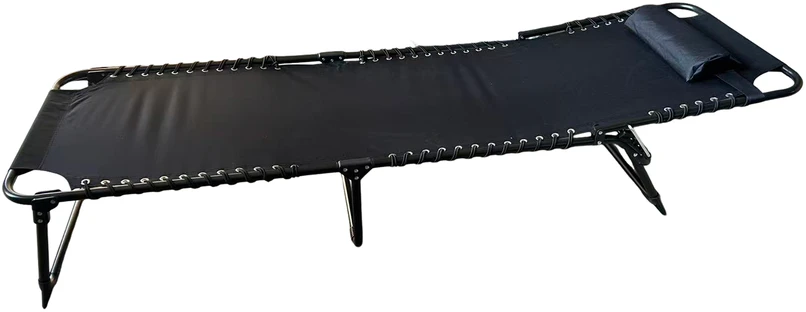 Sulankstomas gultas, juodas