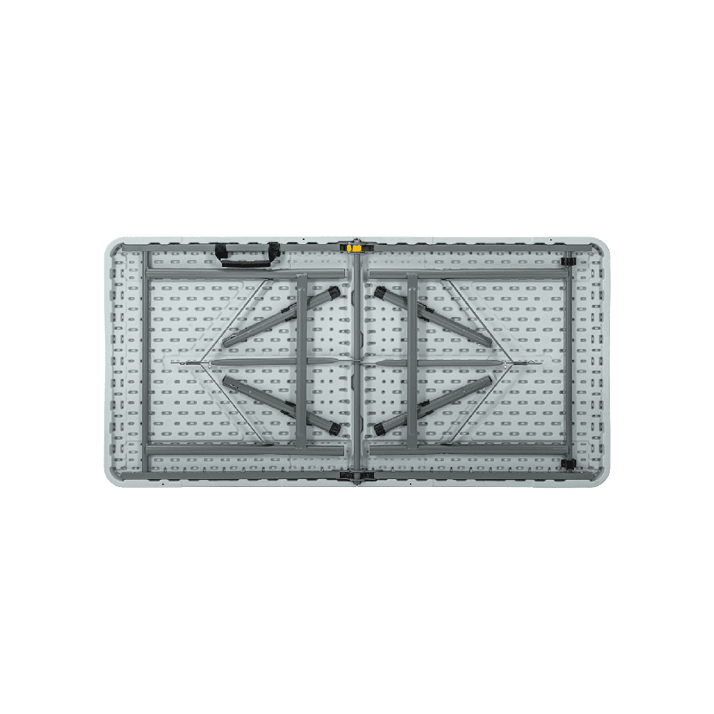 Sulankstomas lauko stalas HATIS, 122 x 60 x 50/74 cm, baltas