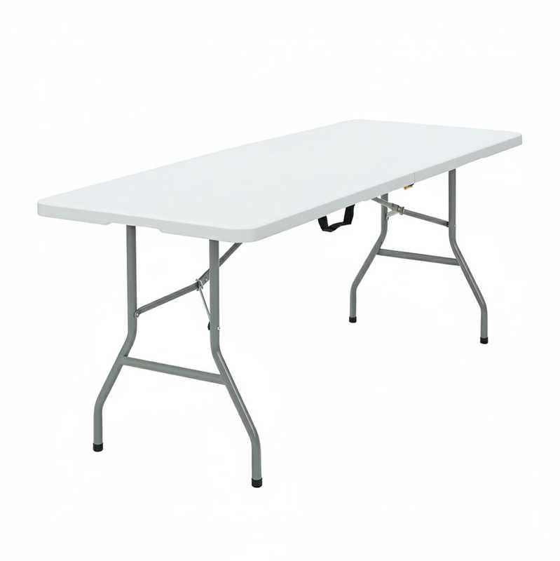 Sulankstomas lauko stalas HATIS, 152 x 70 x 74 cm, baltas