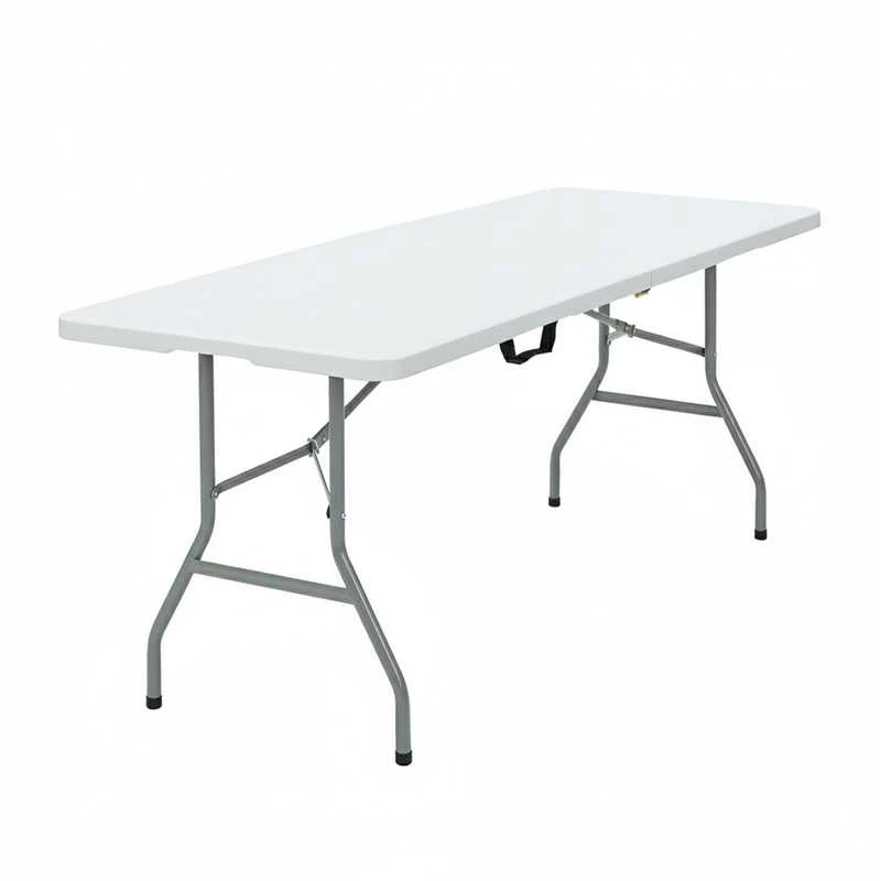 Sulankstomas lauko stalas HATIS, 180 x 70 x 74 cm, baltas