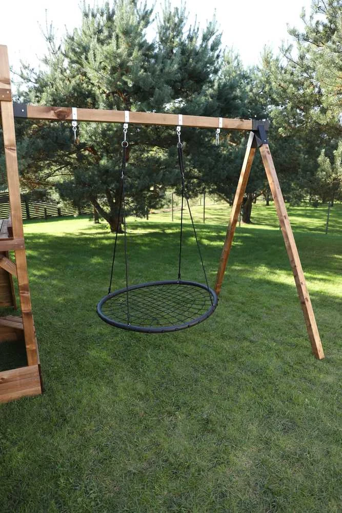 Sūpynės „Gandro lizdas“ 120 cm, juodos