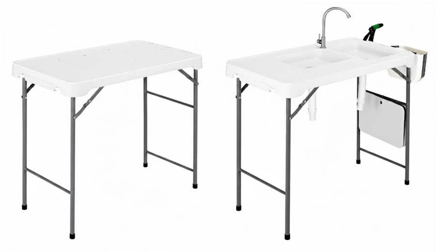 Universalus sulankstomas lauko stalas HATIS, 108 x 58 x 92 cm
