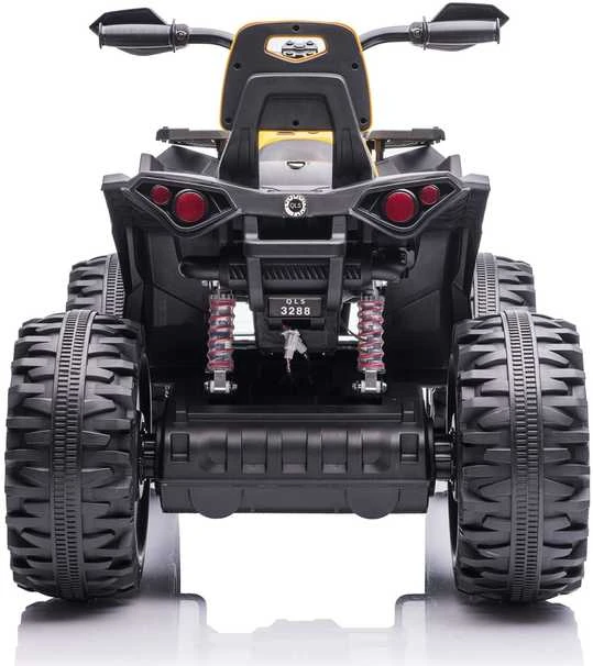 Super Toys Vaikiškas elektrinis keturratis HATIS, geltonas