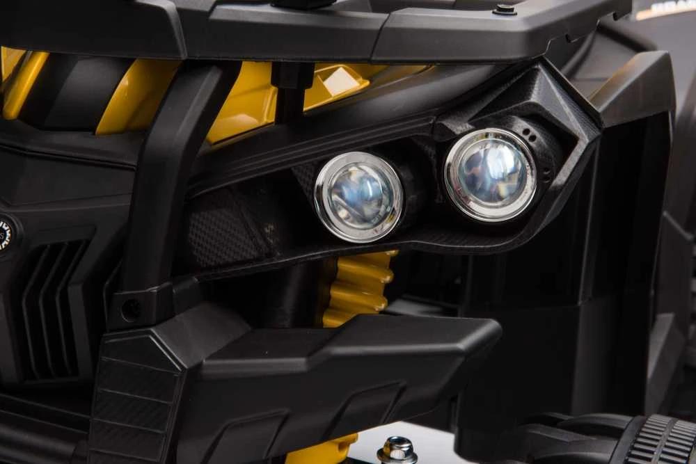 Super Toys Vaikiškas elektrinis keturratis HATIS, geltonas