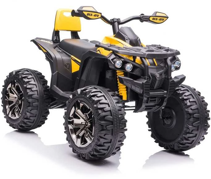 Super Toys Vaikiškas elektrinis keturratis HATIS, geltonas