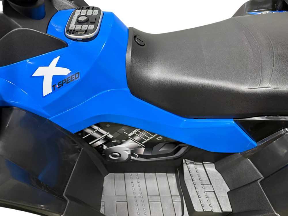 Vaikiškas elektrinis keturratis HATIS, mėlynas