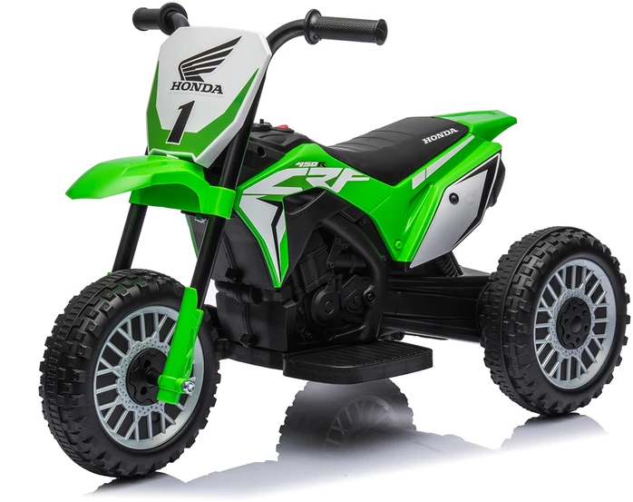 Vaikiškas elektrinis motociklas HATIS “Honda CRF“, šviesiai žalias