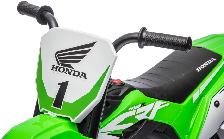 Vaikiškas elektrinis motociklas HATIS “Honda CRF“, šviesiai žalias
