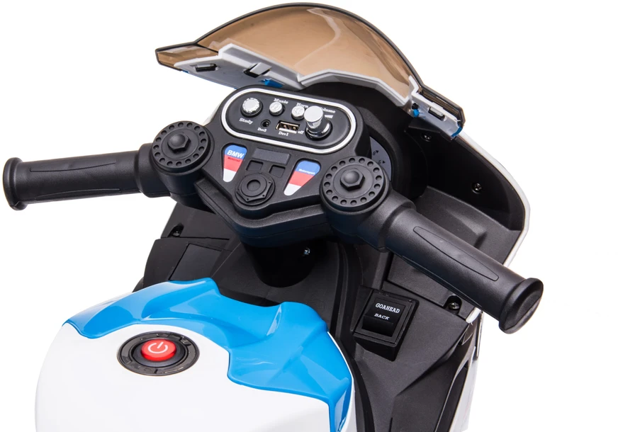 Vaikiškas elektrinis policijos motociklas HATIS "BMW HP4"
