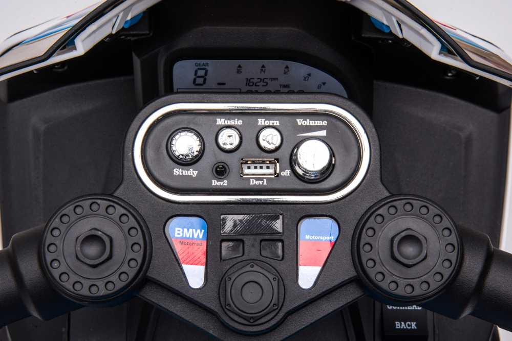 Vaikiškas elektrinis policijos motociklas HATIS "BMW HP4"