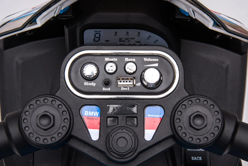 Vaikiškas elektrinis policijos motociklas HATIS "BMW HP4"