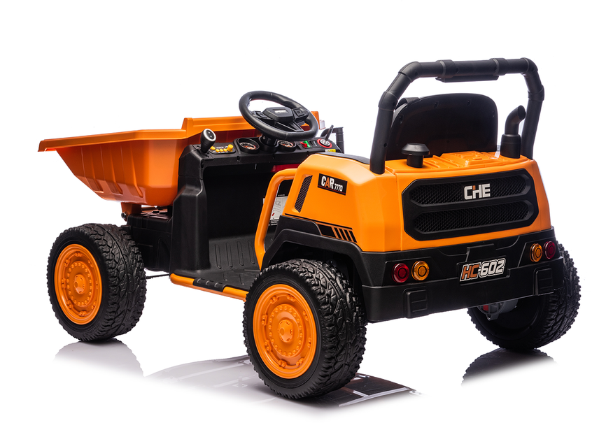 Vaikiškas elektrinis savivartis HATIS, oranžinis