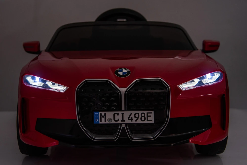 Vaikiškas elektromobilis HATIS “BMW I4”, raudonas