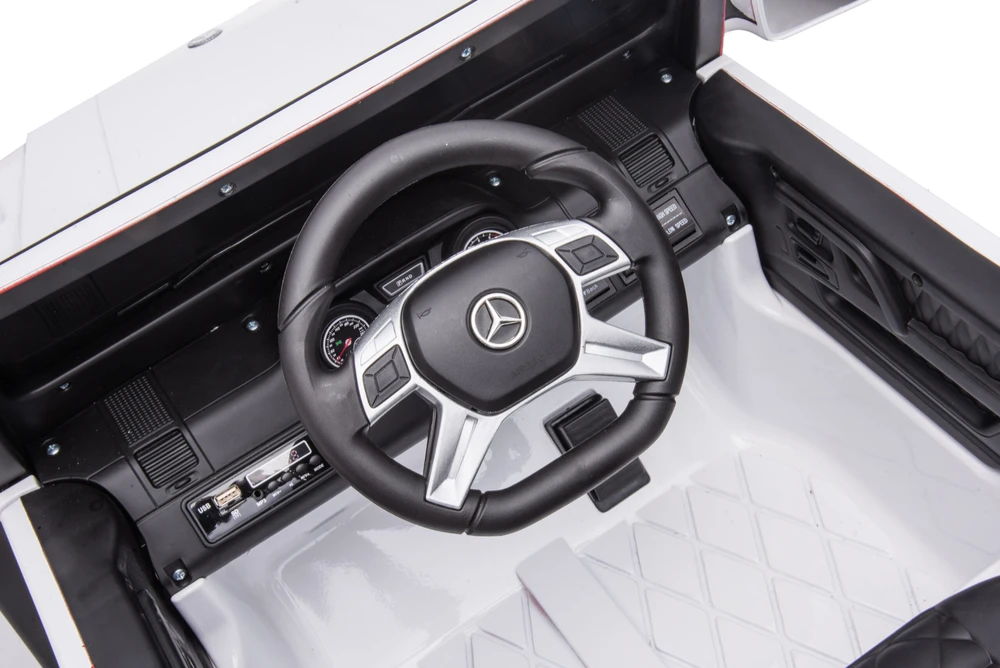 Vaikiškas elektromobilis HATIS “Mercedes-Benz G 63 AMG 6X6“, baltas