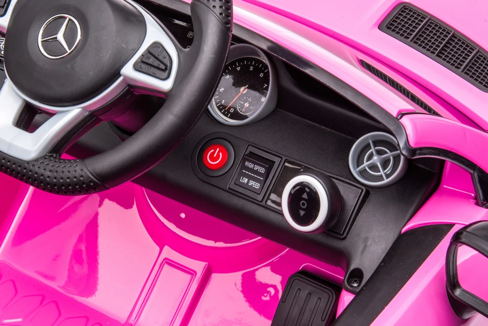 Vaikiškas elektromobilis HATIS „Mercedes-Benz SLC“, rožinis, 107 × 62,5 × 44 cm
