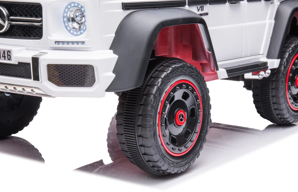 Vaikiškas elektromobilis HATIS “Mercedes-Benz G 63 AMG 6X6“, baltas