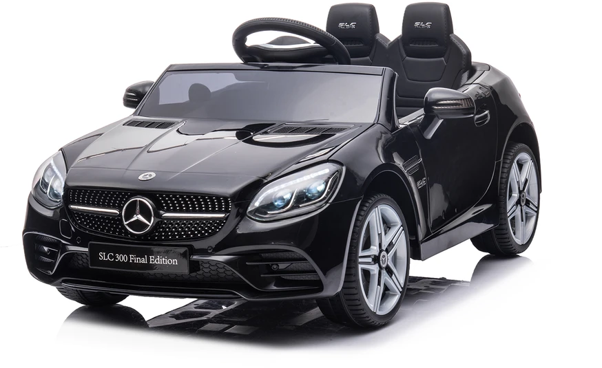 Vaikiškas elektromobilis HATIS Mercedes-Benz SLC, juodas, 107 × 62,5 × 44 cm