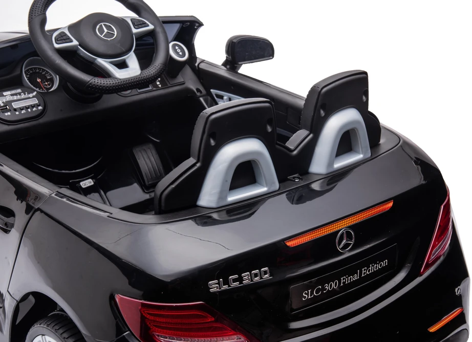 Vaikiškas elektromobilis HATIS Mercedes-Benz SLC, juodas, 107 × 62,5 × 44 cm