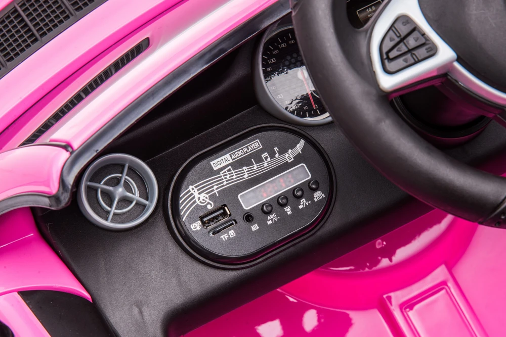 Vaikiškas elektromobilis HATIS „Mercedes-Benz SLC“, rožinis, 107 × 62,5 × 44 cm