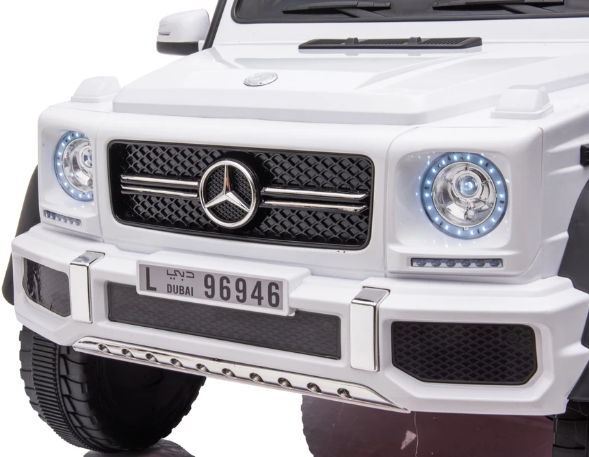 Vaikiškas elektromobilis HATIS “Mercedes-Benz G 63 AMG 6X6“, baltas