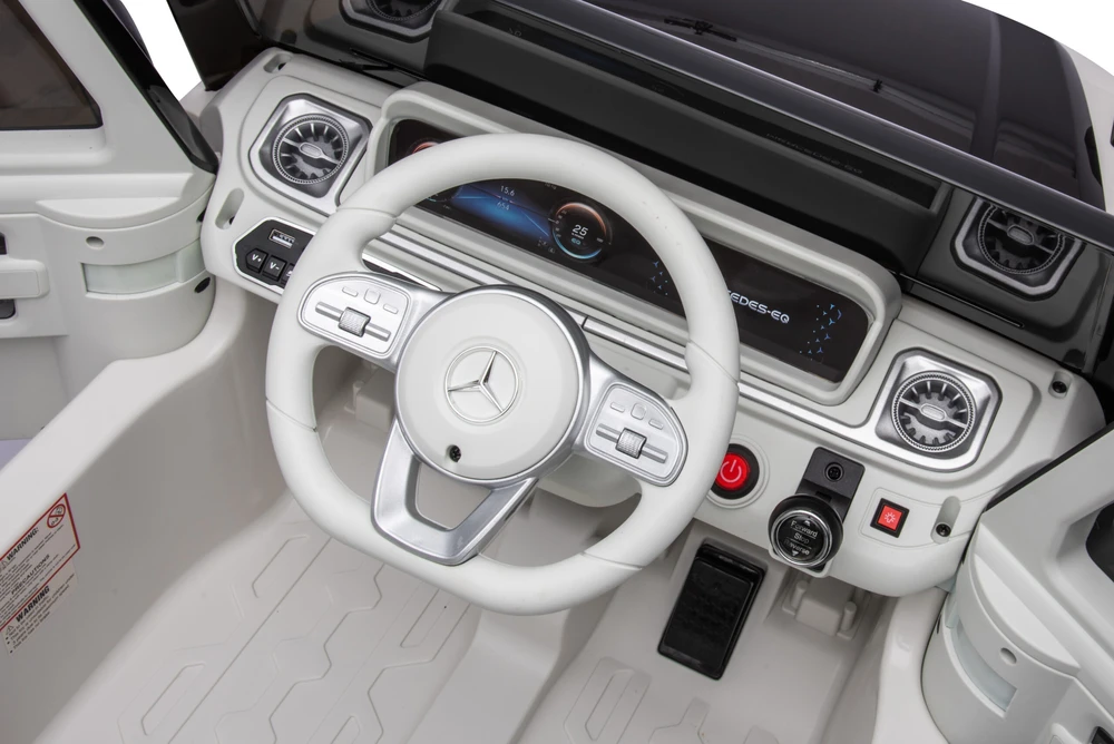 Vaikiškas elektromobilis HATIS "Mercedes EQG", baltas