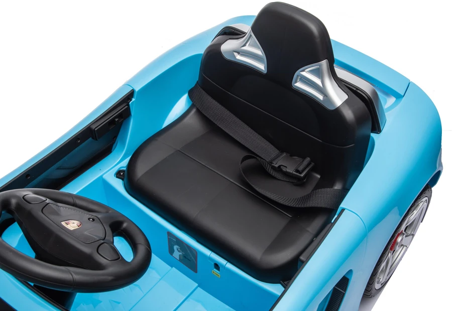 Vaikiškas elektromobilis Porsche Carrera GT su nuotoliniu valdymu, šviesiai mėlynas, 111 × 59 × 45 cm